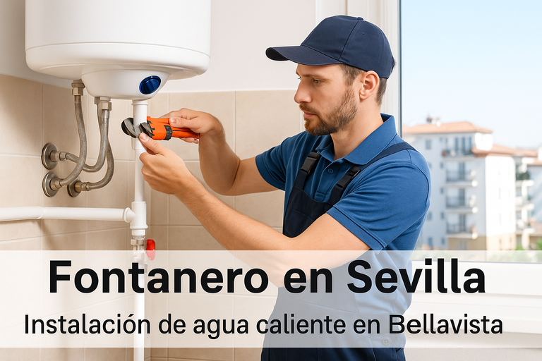 Fontaneor en Bellavista arreglando un termo eléctrico