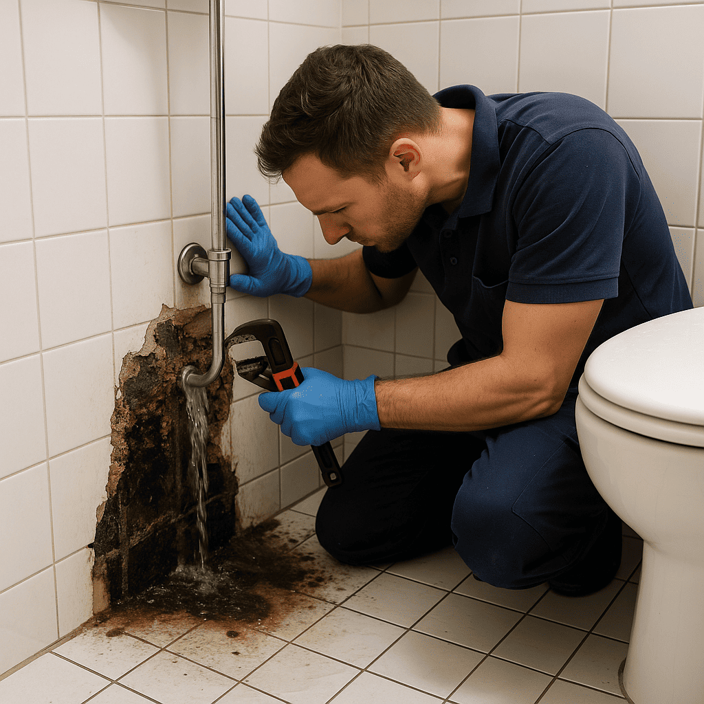 Fuga de agua en Dos Hermanas, Sevilla