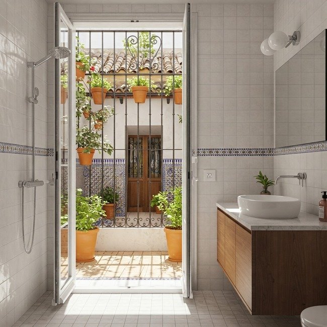 Baño de un piso de Mairena arreglado por El Fomnntanero de Sevilla