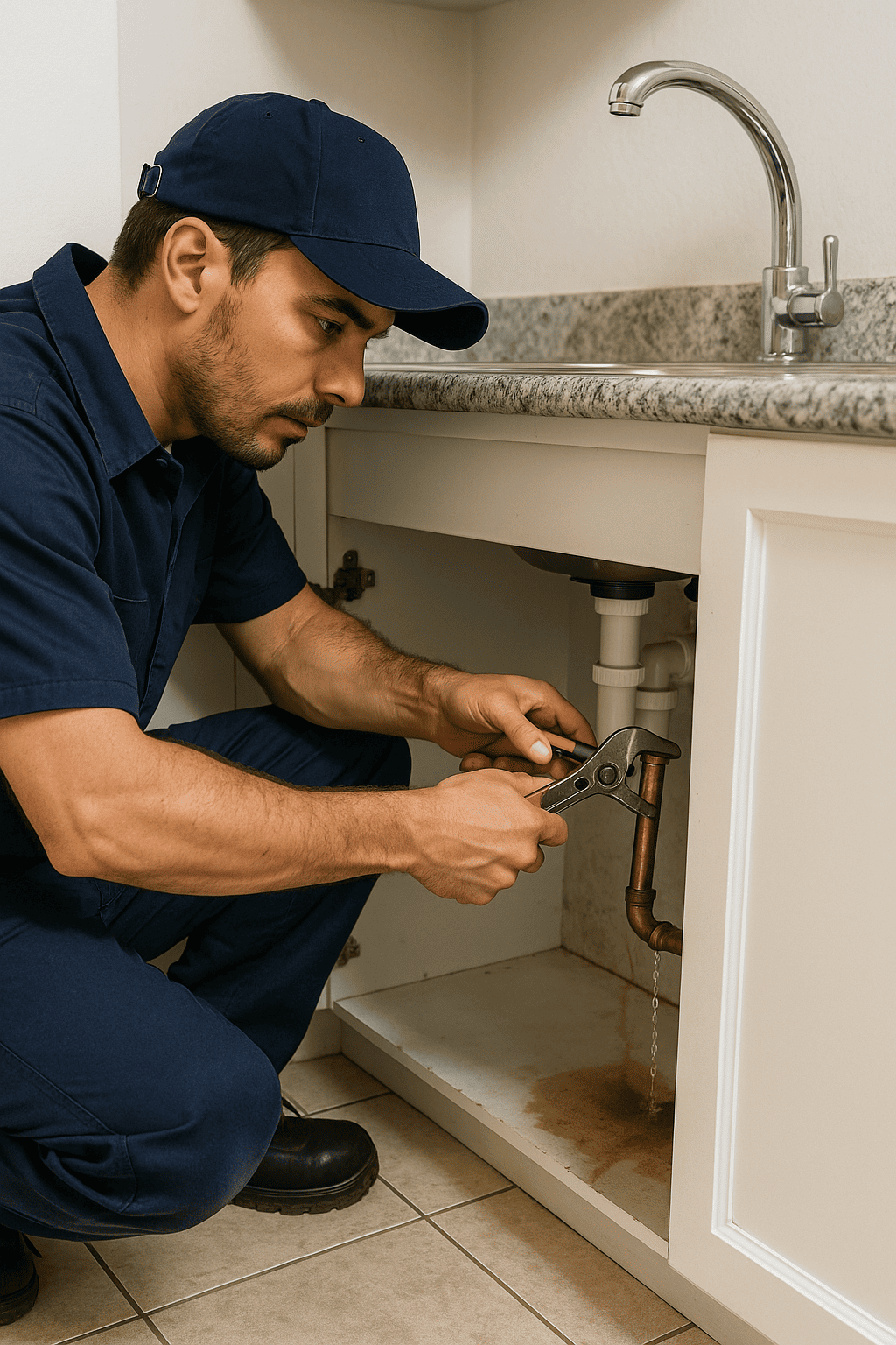 Reparación de fuga de agua en Triana