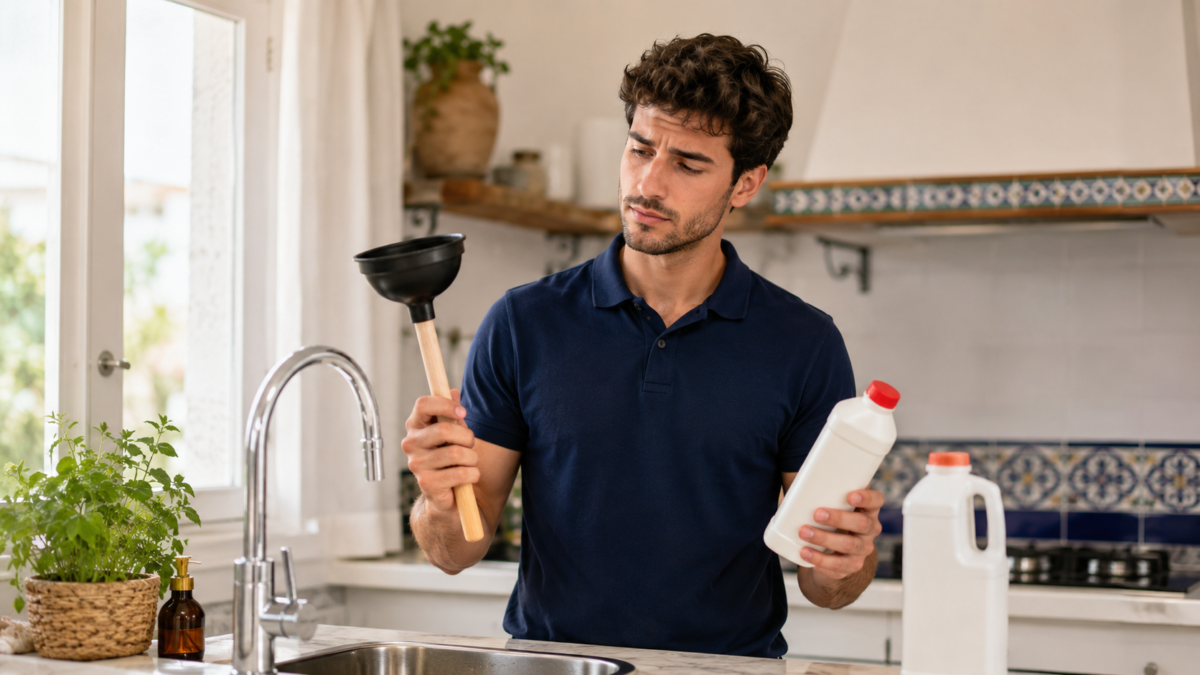 ¿Desatascador manual o productos químicos? Esto es lo que funciona de verdad