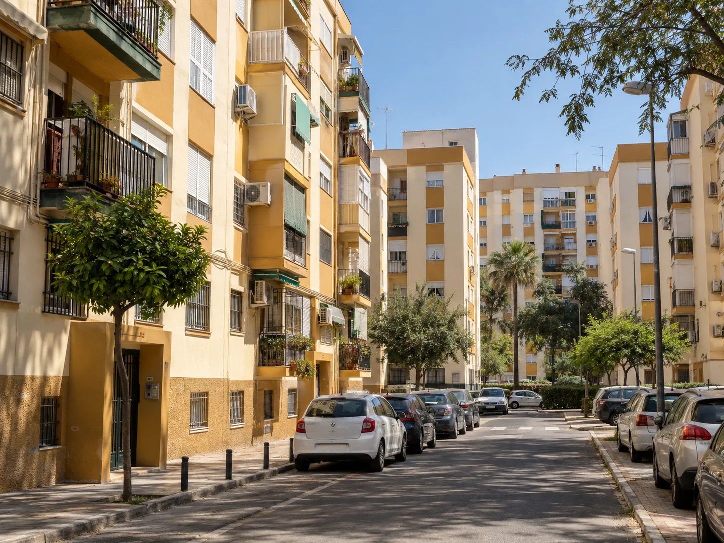 Bloques de viviendas del Polígono de San Pablo en Sevilla