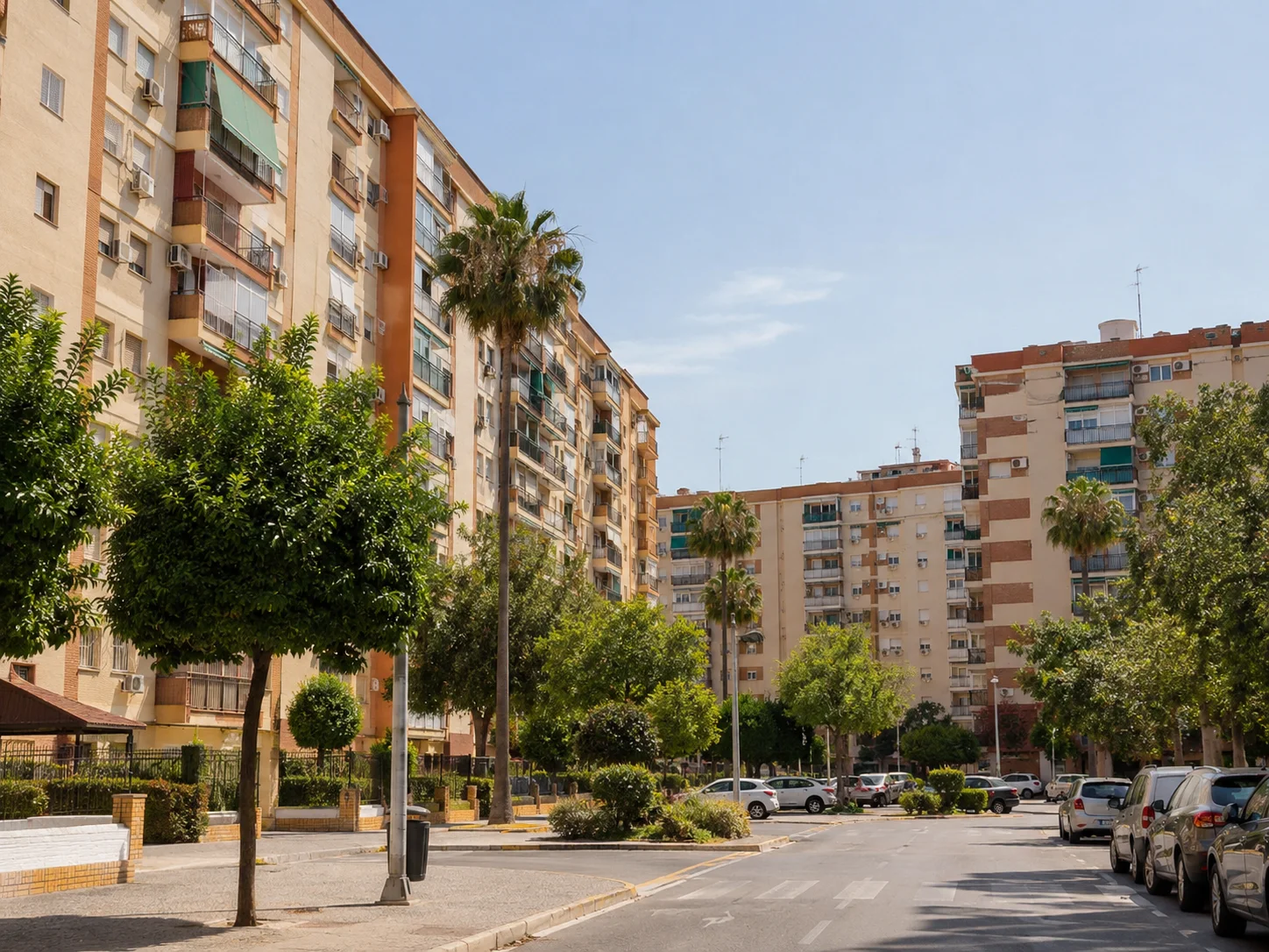 Bloques de viviendas en el distrito Sur de Sevilla