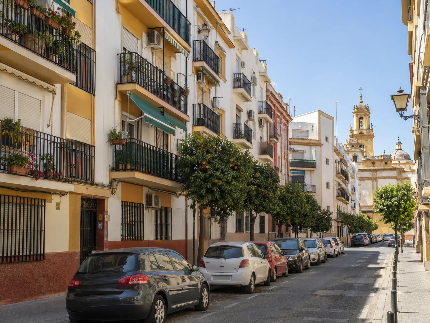 Bloques de viviendas en una barriada del distrito Macarena, Sevilla