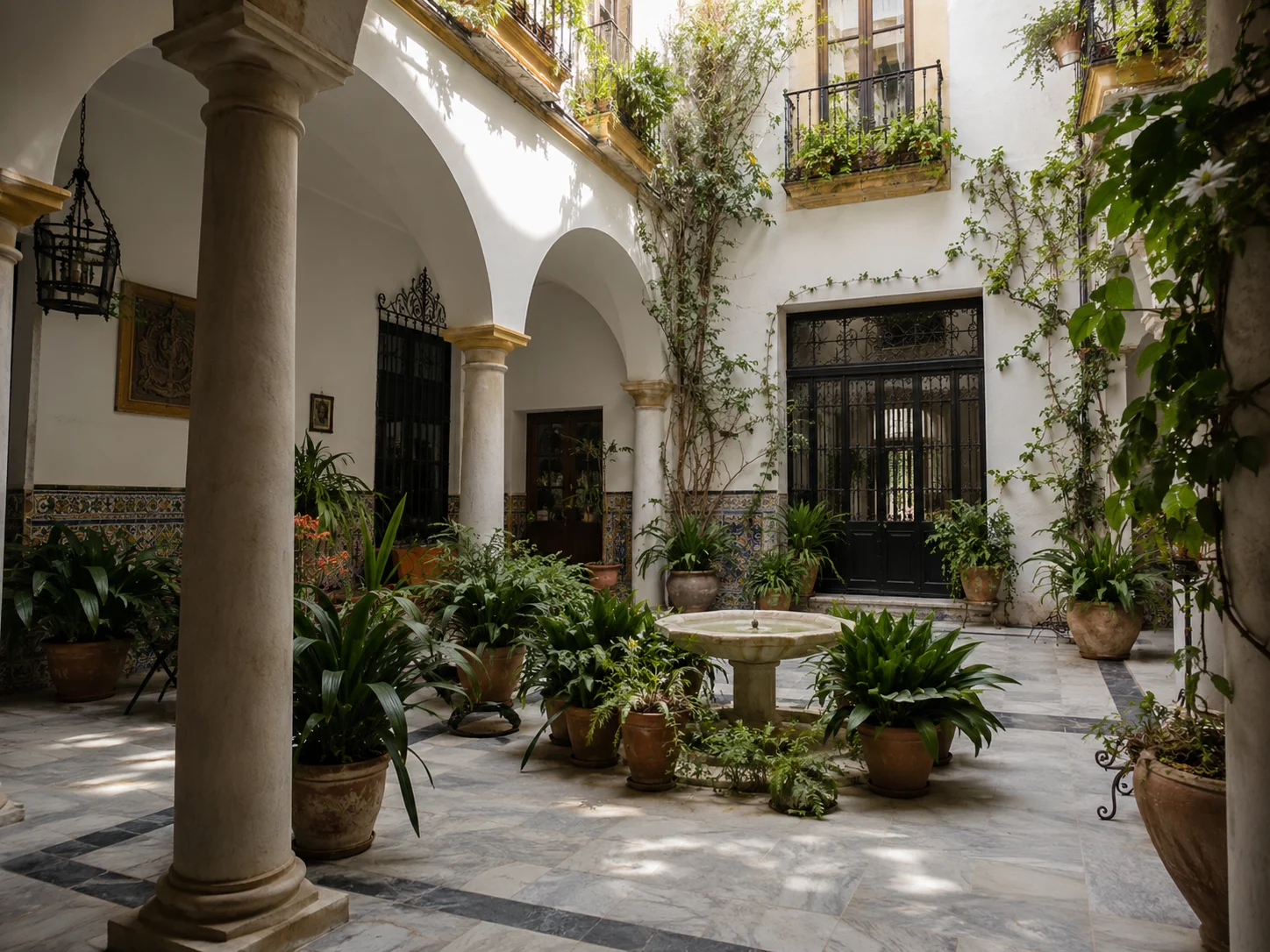 Patio interior de una casa del Casco Antiguo de Sevilla